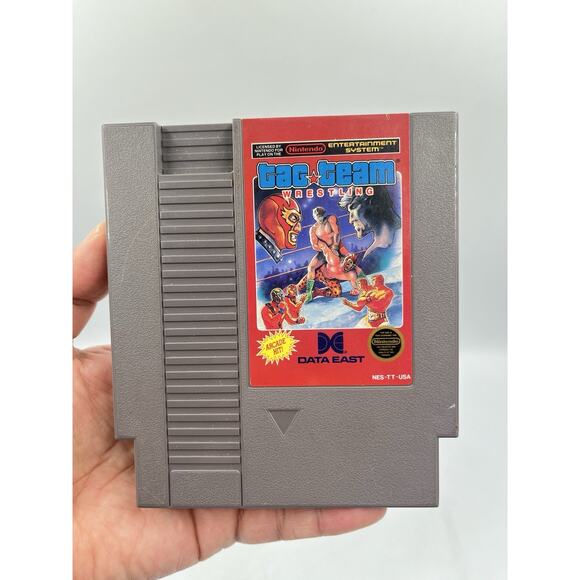 Tag Team Wrestling - (5 Screw) - 1986 NES Nintendo - Cart Only - TESTED! - Picture 1 of 5